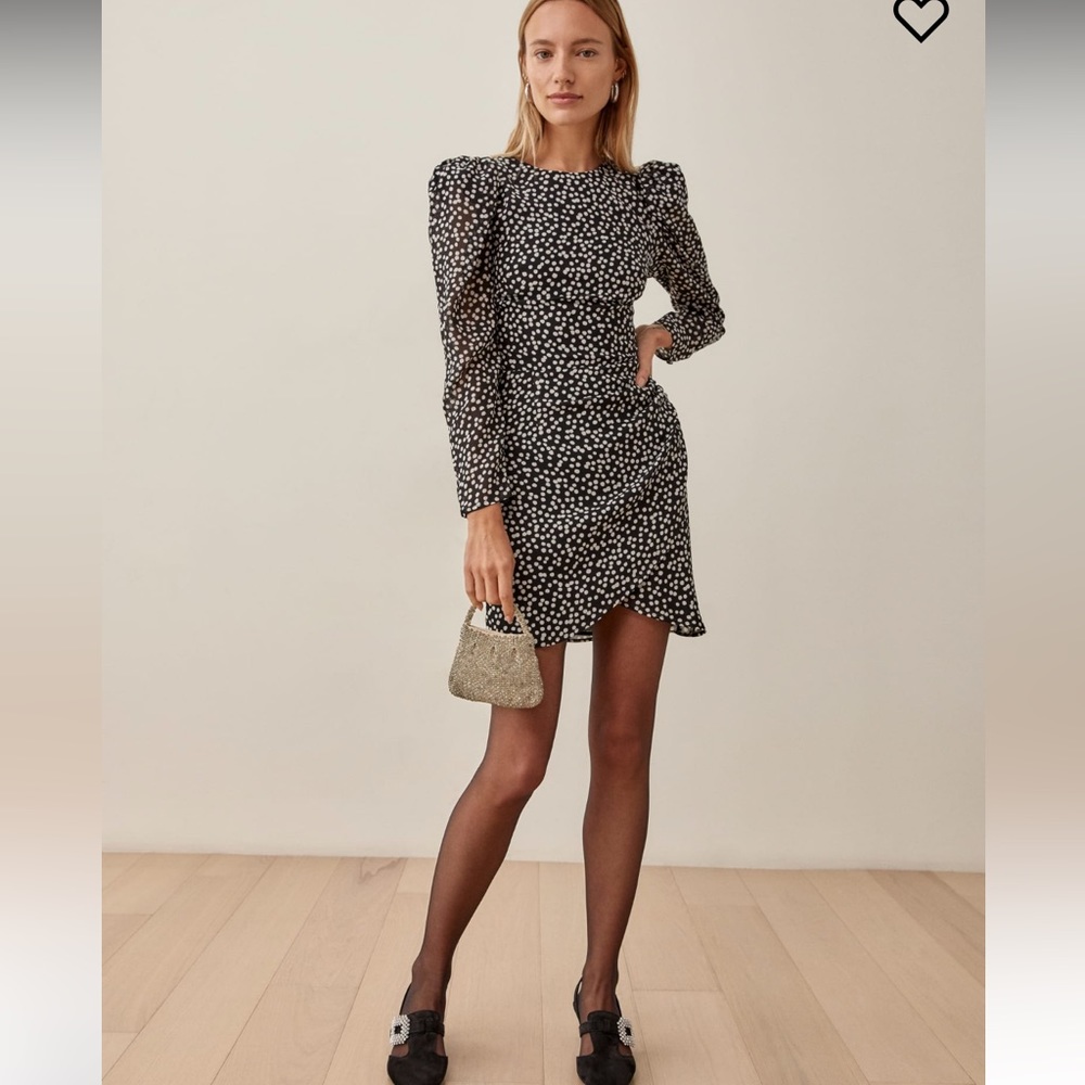 EUC Reformation Petites Juni Dress in Pearls